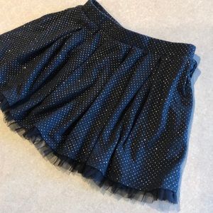 Girl’s Dressy Black Shimmer Skirt